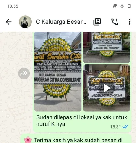 Pengiriman Papan Bunga Duka Bulusari Sayung