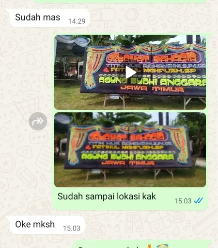 Pengiriman Papan Bunga Bulusari Sayung